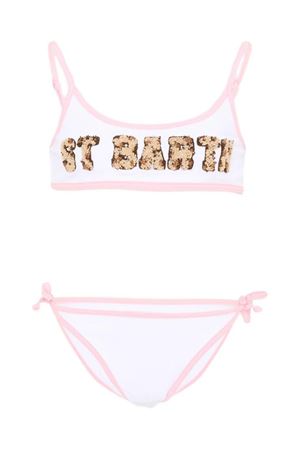white and pink swimsuit for girls SAINT BARTH KIDS | JAI000203209L
